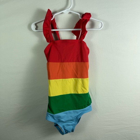 Hanna Andersson Multicolor Swimsuit Girls Size 5 - Picture 1 of 4